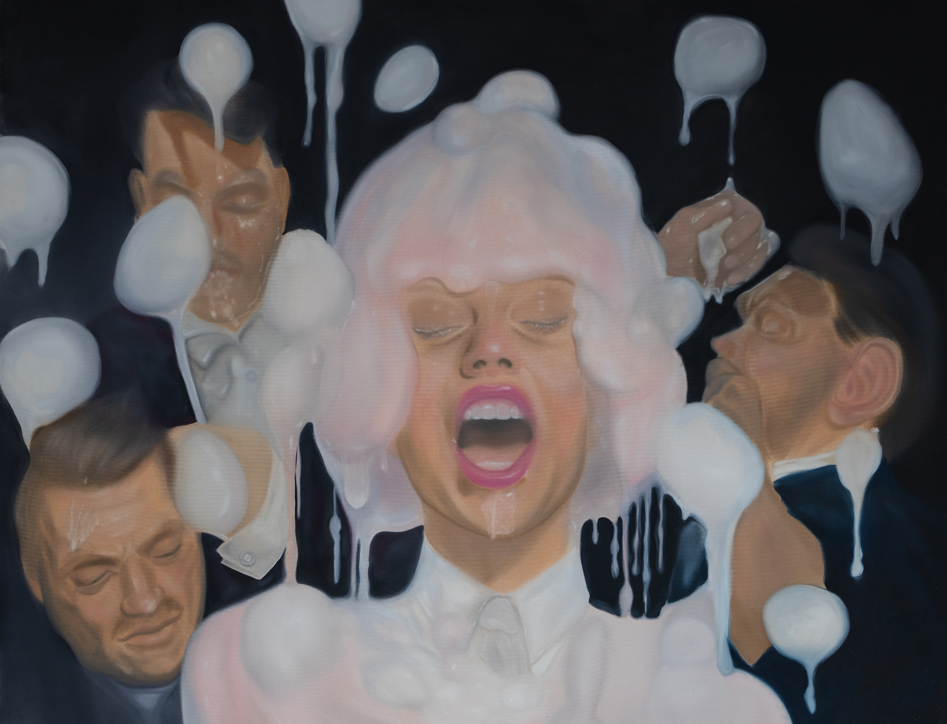 Liquid Portrait White Noise